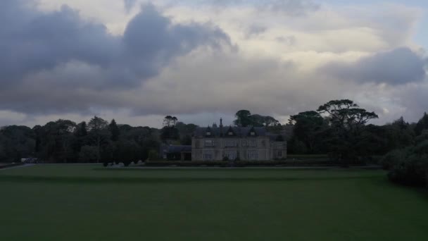 Muckross Casa Jardines Anillo Kerry Irlanda Drone Vista Aérea Imágenes — Vídeos de Stock