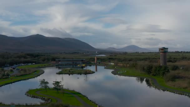 Tralee Bay Mokradła Eco Activity Park Tralee Kerry Irlandia Jesień — Wideo stockowe