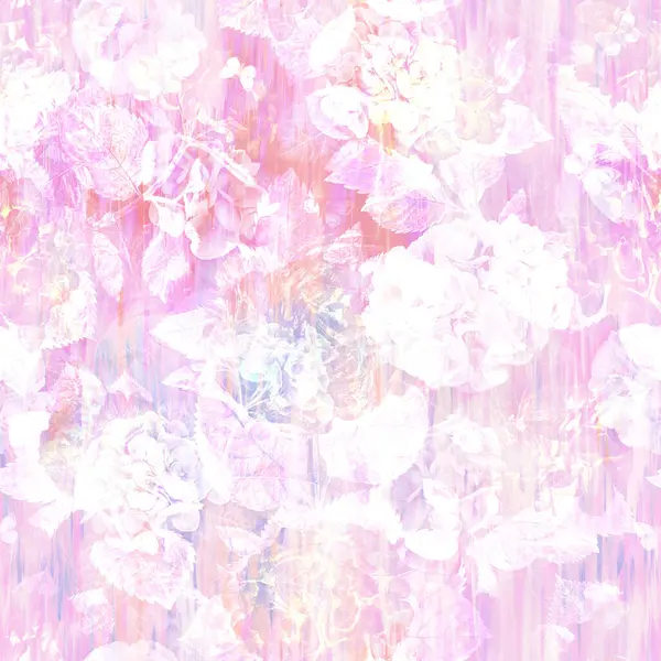 Pink aesthetic floral abstract watercolor pattern seamless repeating background soft pastel colors