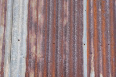 Paslı teneke çatılı arka plan.