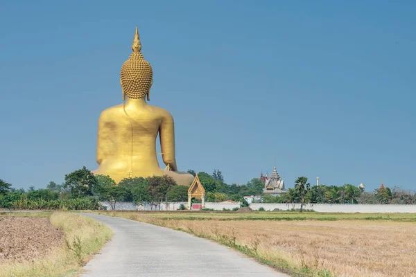 Buddhastaty Buddhismen Tempel Thailand — Stockfoto