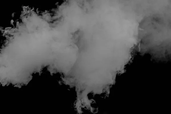 Дым Изолированный Черной Спине — стоковое фото
