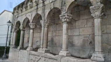 Isernia, Molise. The Fraternal Fountain. Is an elegant public fountain, as well as a symbol, of the city of Isernia.