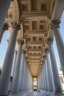The Papal Basilica of Saint Paul Outside the Walls is one of the four papal basilicas of Rome. It rises along the Via Ostiense, in the district of the same name, near the left bank of the Tiber.