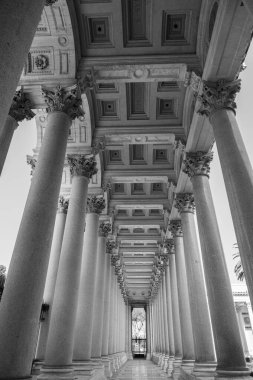 The Papal Basilica of Saint Paul Outside the Walls is one of the four papal basilicas of Rome. It rises along the Via Ostiense, in the district of the same name, near the left bank of the Tiber.