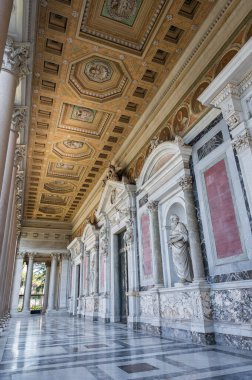 The Papal Basilica of Saint Paul Outside the Walls is one of the four papal basilicas of Rome. It rises along the Via Ostiense, in the district of the same name, near the left bank of the Tiber.