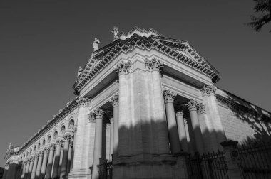 The Papal Basilica of Saint Paul Outside the Walls is one of the four papal basilicas of Rome. It rises along the Via Ostiense, in the district of the same name, near the left bank of the Tiber.