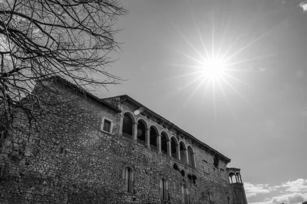 stock image The castle occupies a substantial portion of the ancient village. It was built around 1100 by Clementina, daughter of Roger II Norman, king of Sicily.