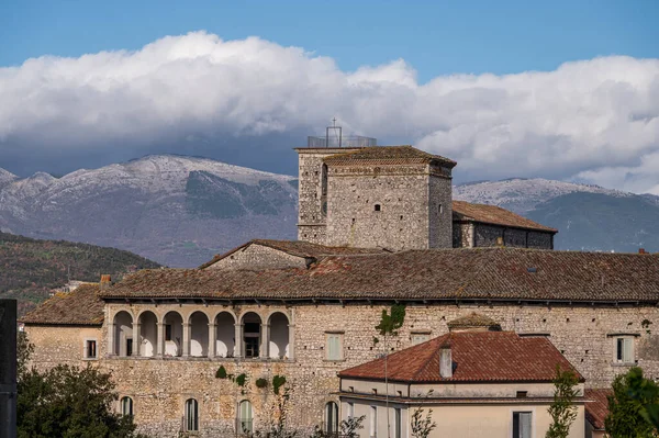 stock image The castle occupies a substantial portion of the ancient village. It was built around 1100 by Clementina, daughter of Roger II Norman, king of Sicily.