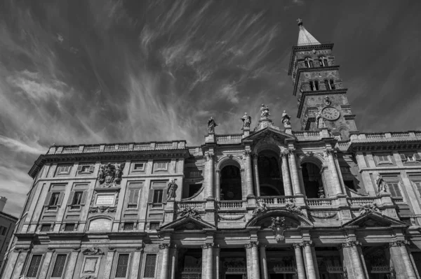 Santa Maria Maggiore Pápai Bazilika Négy Római Bazilika Egyike Piazza — Stock Fotó