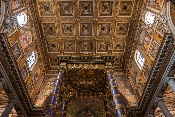 Santa Maria Maggiore Papalık Bazilikası Roma Nın Dört Papalık Bazilikasından — Stok fotoğraf