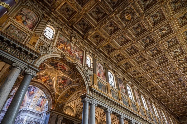 Папская Базилика Санта Мария Маджоре Является Одной Четырех Папских Базилик — стоковое фото