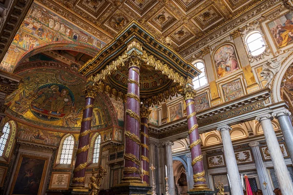 Die Päpstliche Basilika Santa Maria Maggiore Ist Eine Der Vier — Stockfoto