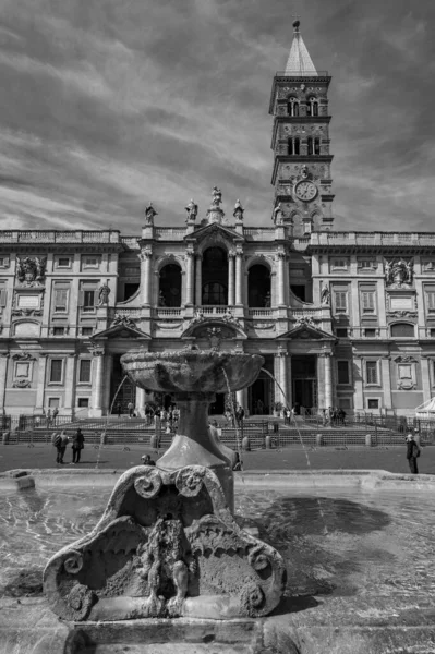 Den Påvliga Basilikan Santa Maria Maggiore Fyra Påvliga Basilikan Rom — Stockfoto