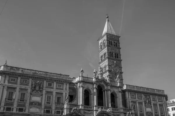 圣玛利亚主教座堂 Papal Basilica Santa Maria Maggiore 是罗马的四座主教座堂之一 位于西斯皮奥广场 Piazza Dell — 图库照片