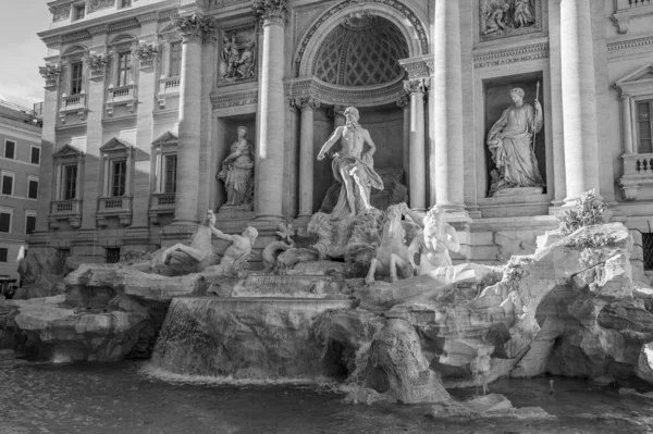 Trevi Fountain Largest Famous Fountains Rome Begun 1732 Finally Entrusted — Stock Photo, Image