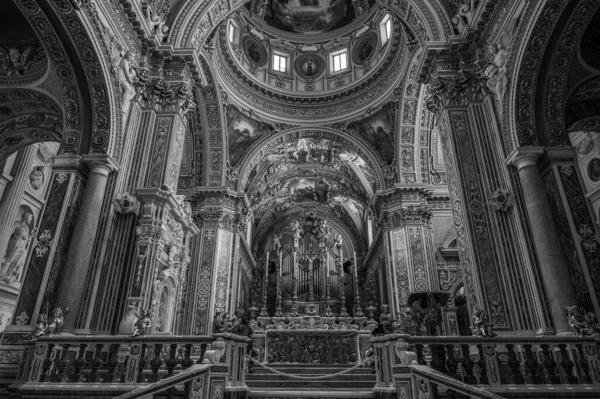 Montecassinon Luostari Benediktiiniluostari Joka Sijaitsee Montecassinon Huipulla Laziossa Vanhin Luostari — kuvapankkivalokuva