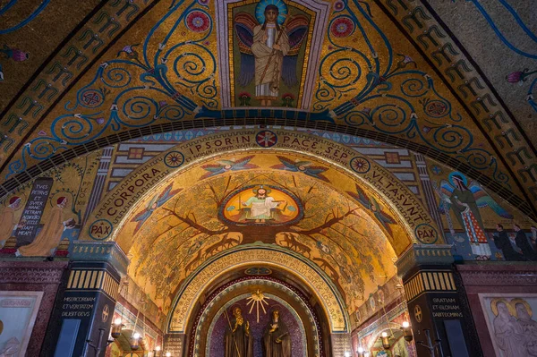 Montecassino Manastırı Lazio Montecassino Nun Tepesinde Yer Alan Bir Benedictine — Stok fotoğraf