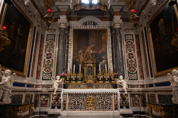 Abbaye Montecassino Est Monastère Bénédictin Situé Sur Sommet Montecassino Dans — Photo