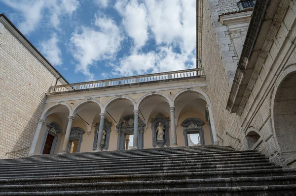 Stock image The abbey of Montecassino is a Benedictine monastery located on the top of Montecassino, in Lazio. It is the oldest monastery in Italy together with the monastery of Santa Scolastica.