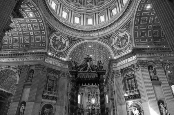 Catholic Basilica Located Peter Square Vatican City State Masterpiece Italian — Stock Photo, Image