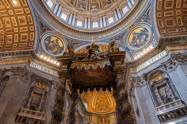 Una Basilica Cattolica Situata Piazza San Pietro Nello Stato Della — Foto Stock