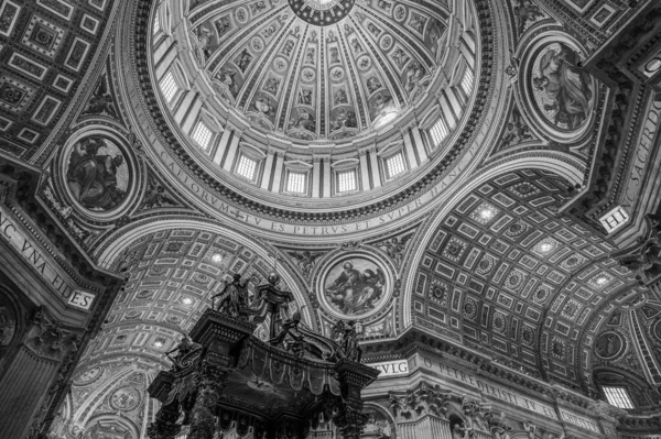 Una Basilica Cattolica Situata Piazza San Pietro Nello Stato Della — Foto Stock