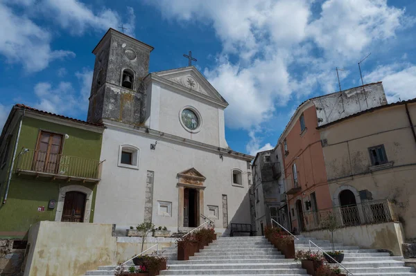 stock image The church was consecrated on 21 August 1763, as indicated by a stone inscription on a stoup. The interior is divided into three naves, each separated by two large arches.