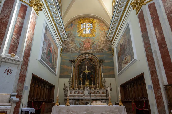 Isernia Molise Kathedraal Van Peter Apostel Belangrijkste Katholieke Gebouw Van — Stockfoto