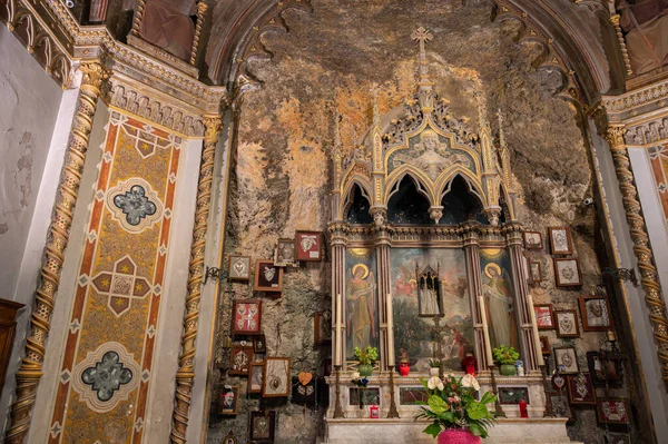 Santuario Virgen Del Lago Dell Annunziata Una Pequeña Iglesia Scanno —  Fotos de Stock