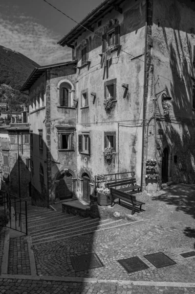 Scanno Abruzzo Scanno Comune Italiano 782 Abitanti Della Provincia Dell — Foto Stock