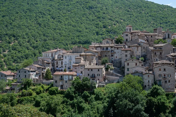 Scanno Abruzzo Scanno Uma Cidade Italiana 782 Habitantes Localizada Província — Fotografia de Stock