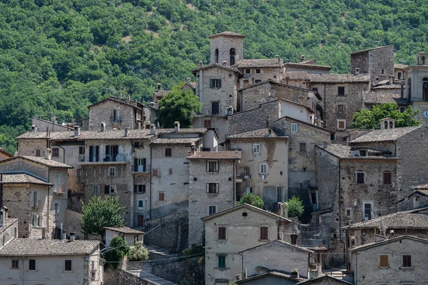 Σκάνο Αμπρούτσο Scanno Είναι Μια Ιταλική Πόλη Των 1782 Κατοίκων — Φωτογραφία Αρχείου
