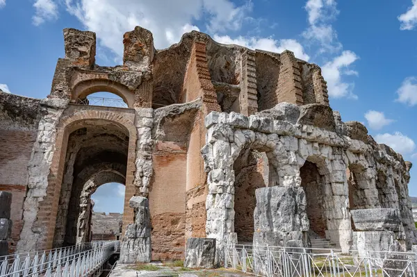Anfiteatro Campaniano Anfiteatro Romano Situado Ciudad Santa María Capua Vetere — Foto de Stock