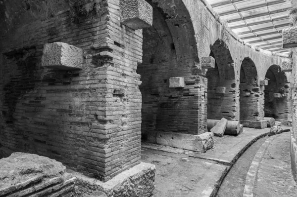 Кампанский Фахгитеатр Римский Амфитеатр Расположенный Городе Санта Мария Капуа Вега — стоковое фото