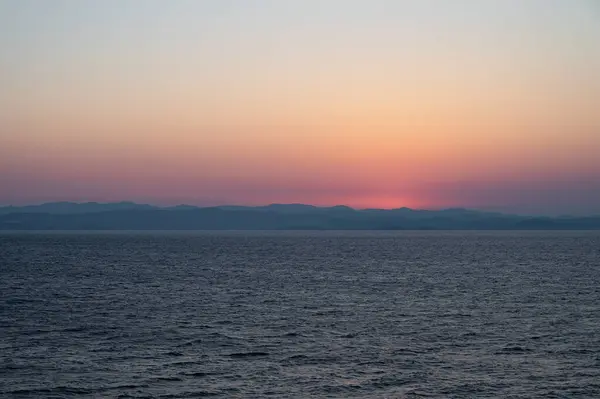 亚得里亚海克罗地亚海岸壮观日出的美丽照片 — 图库照片