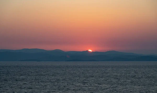 Adriatic Sea Beautiful Photos Spectacular Sunrise Croatian Coast — Stock Photo, Image