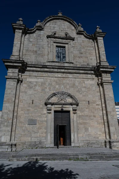 Kościół Znajduje Się Poza Zabytkowym Centrum Agnone Dokładniej Pośrednictwem Księdza — Zdjęcie stockowe