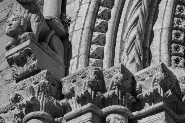 Церковь Сант Эмидио Аньоне Великолепное Свидетельство Агнонского Скульптурного Искусства Xiv — стоковое фото