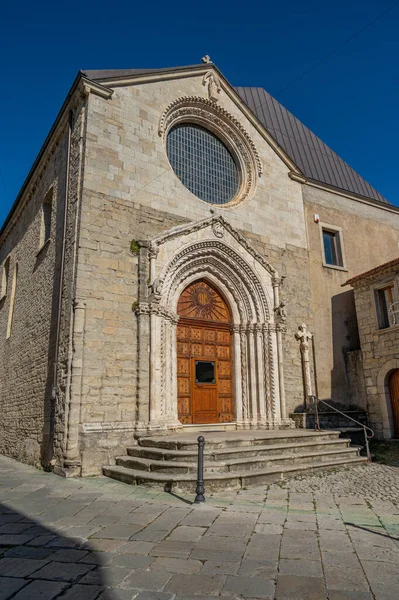 Chiesa Sant Emidio Agnone Una Splendida Testimonianza Dell Arte Scultorea — Foto Stock
