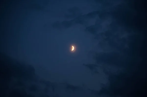 Луна Прекрасный Вид Планету Земля Спутник — стоковое фото