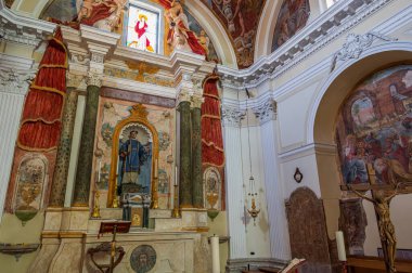 Colli a Volturno, Isernia, Molise. Aziz Leonardo Kilisesi. Wiew