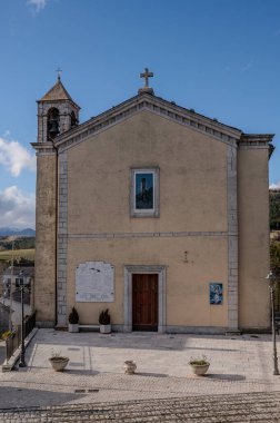 Vastogirardi, Isernia, Molise. Maria Santissima delle Grazie Kilisesi. İç ve dış görünüm