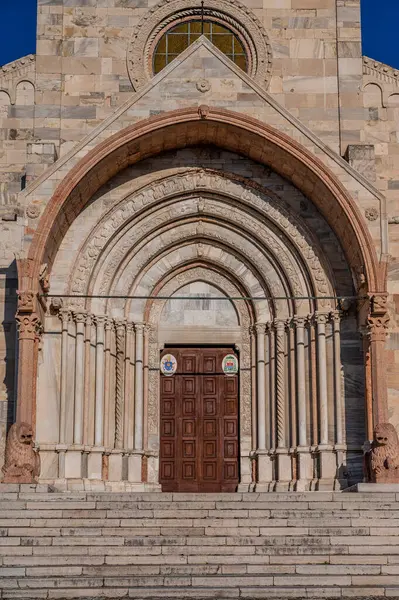 The cathedral of Ancona is dedicated to San Ciriaco. It is a medieval church in which the Romanesque style blends with the Byzantine one, evident in the plan and in many decorations
