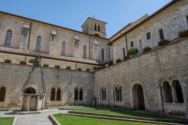 stock image It is one of the most important Italian monasteries of Cistercian Gothic architecture. It was built in 1203 and consecrated in 1217.