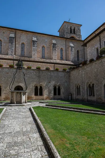 stock image It is one of the most important Italian monasteries of Cistercian Gothic architecture. It was built in 1203 and consecrated in 1217.