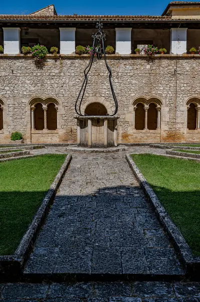 Stock image It is one of the most important Italian monasteries of Cistercian Gothic architecture. It was built in 1203 and consecrated in 1217.