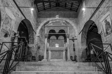 The Abbey of San Clemente al Vomano is a Catholic place of worship in Abruzzo that stands on the top of a small hill, not far from Guardia Vomano di Notaresco, in the province of Teramo. clipart