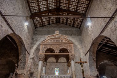 The Abbey of San Clemente al Vomano is a Catholic place of worship in Abruzzo that stands on the top of a small hill, not far from Guardia Vomano di Notaresco, in the province of Teramo. clipart