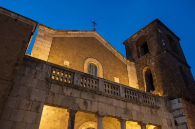 The cathedral of San Clemente is the main place of worship in the city of Teano, in Campania, and the seat of the diocese of Teano-Calvi clipart